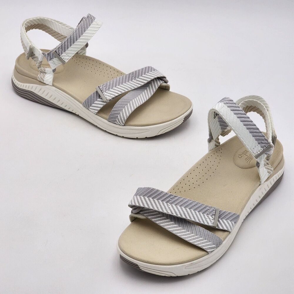 Dansko Racquel Strappy Sport Sandals Water Friendly Sand Herringbone Size 41 EU
